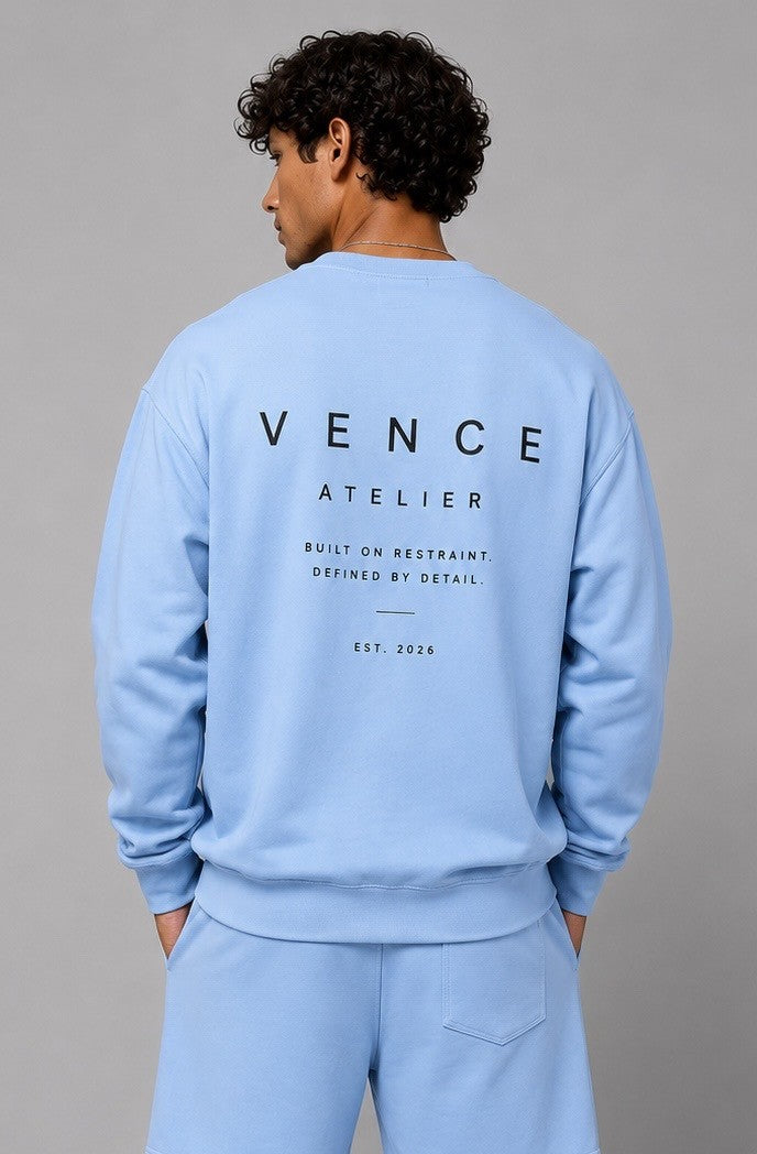 Baby blue crew neck sweater